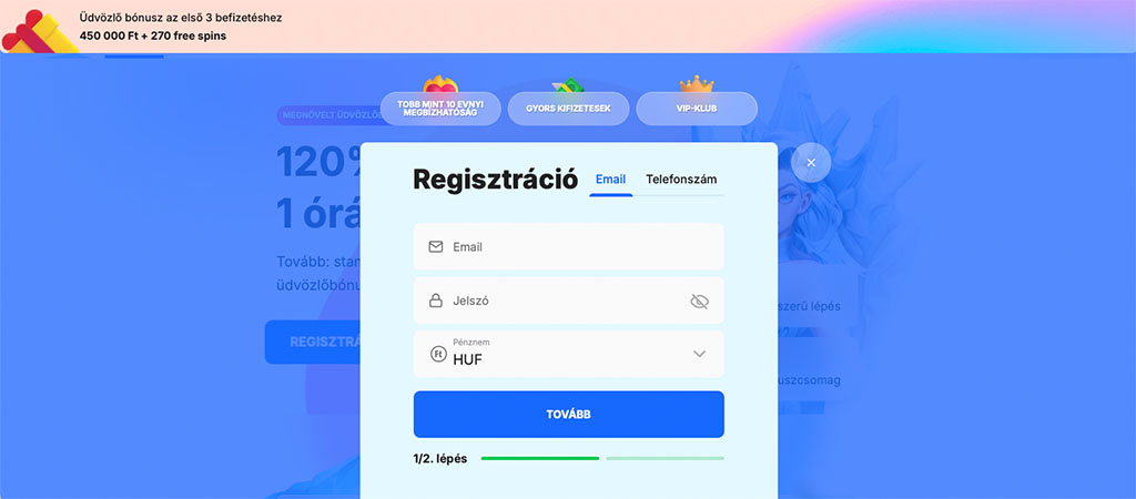 Így regisztrálj az Ice kaszinó felületére 5 lépésben
