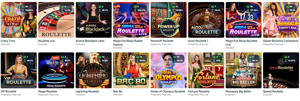Élő osztós asztali játékok és játékműsorok, poker
