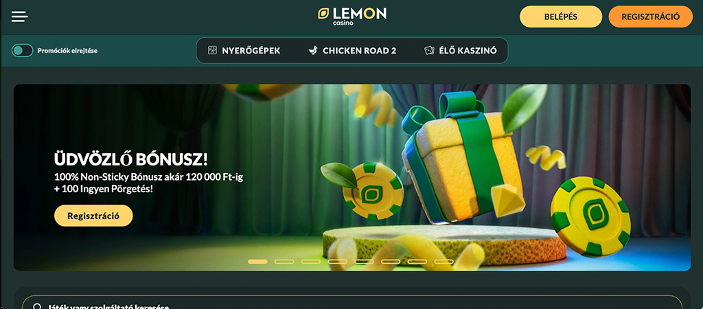 Lemon Casino bónuszok és promóciók 2026