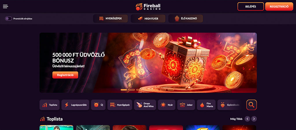 Fireball Casino bónuszok és promóciók 2026